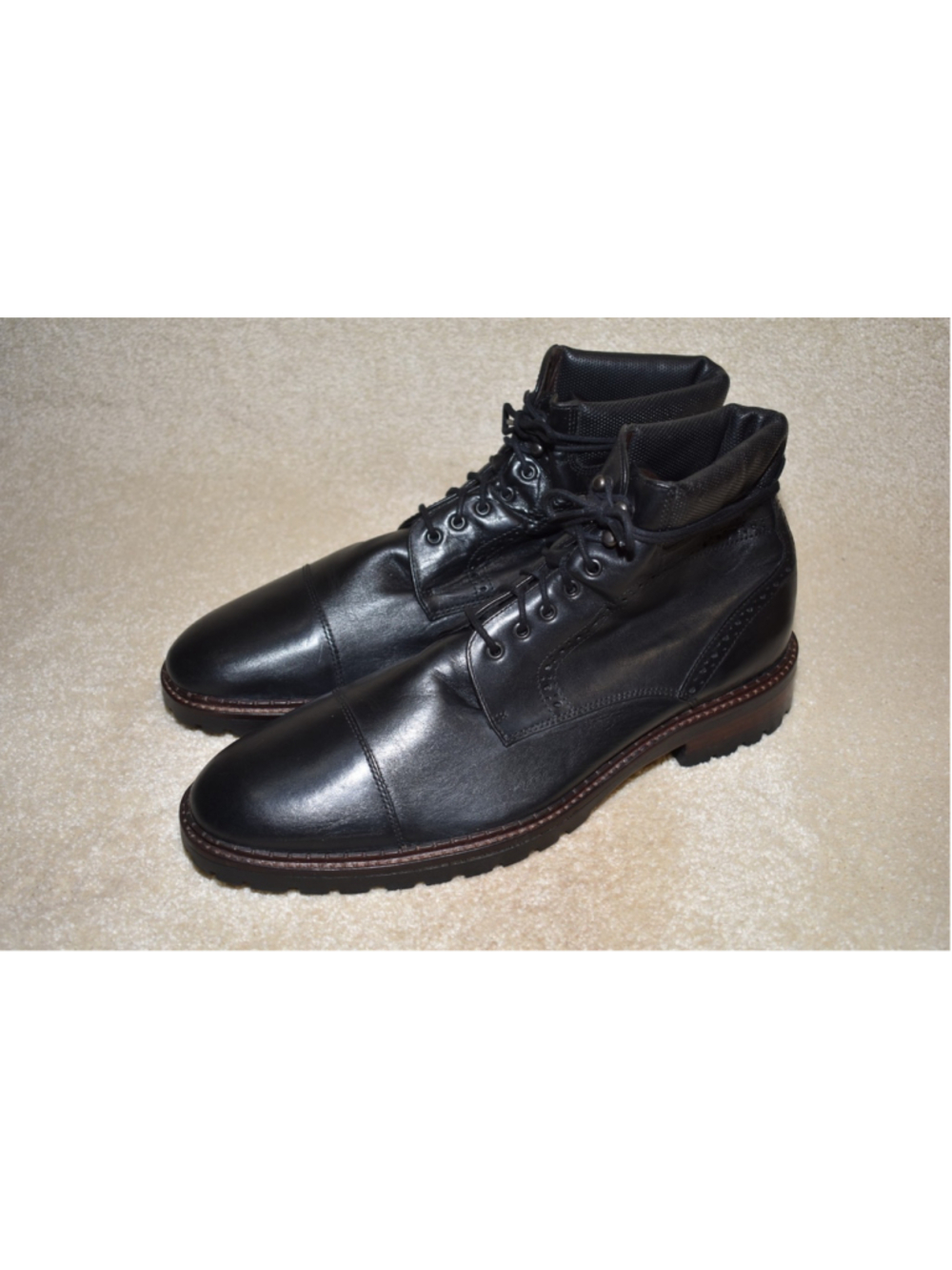 JOHNSTON & MURPHY "SHEEPSKIN" BOOTS 11 M $275 - Picture 5 of 8